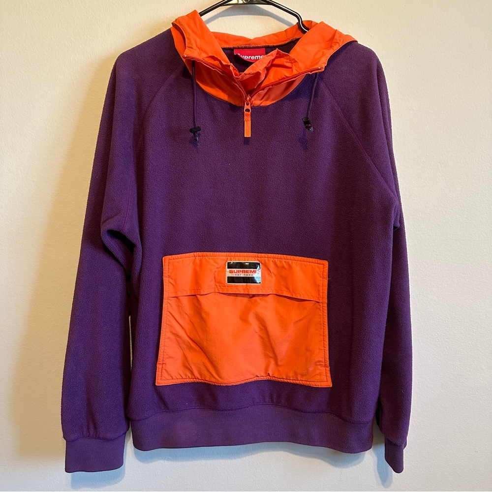 Supreme VINTAGE Fleece Pullover Zip Hood